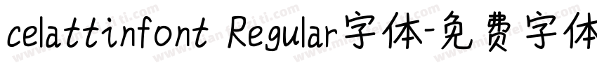 celattinfont Regular字体字体转换